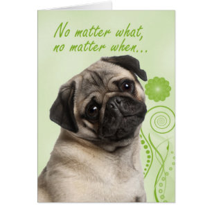 Pug Love & Support Card