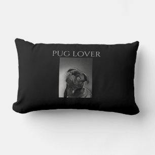 Pug lover Lumbar pillow. Lumbar Cushion