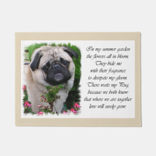 Pug Lovers Art Doormat