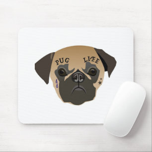 Pug Lovers Cute Pug Life Mouse Pad