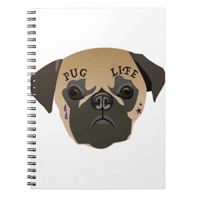 Pug Lovers | Cute Pug Life Notebook (Front)