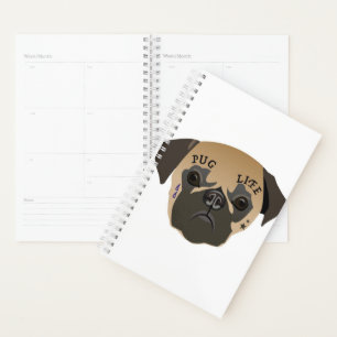 Pug Lovers Cute Pug Life Planner
