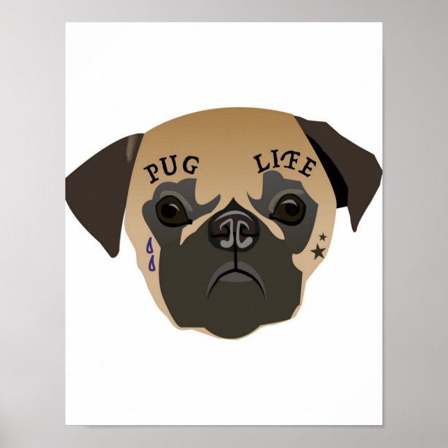 Pug Lovers | Cute Pug Life Poster (Front)