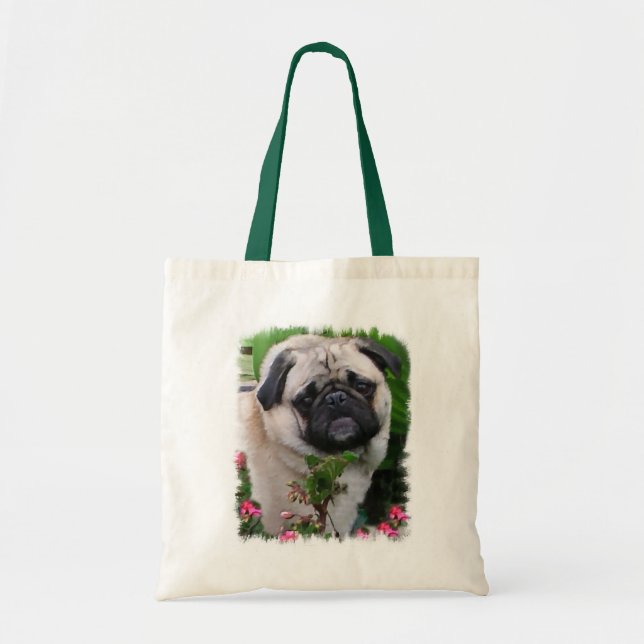 Pug Lovers Gifts Tote Bag (Front)