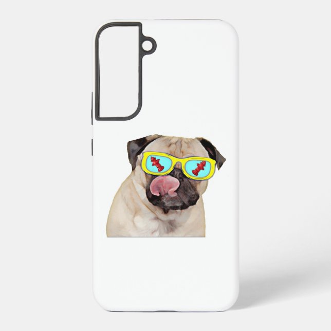 Pug loving fire hydrant  samsung galaxy s22+ case (Back)