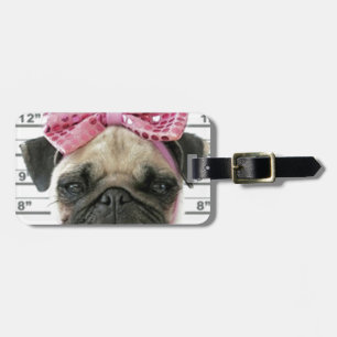 Pug Luggage Tag