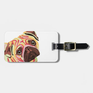 Pug Luggage Tag
