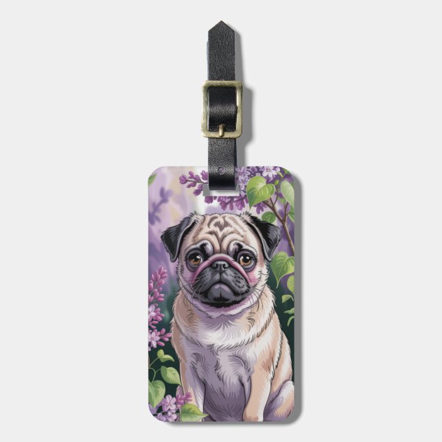 Pug Luggage Tags (Front Vertical)