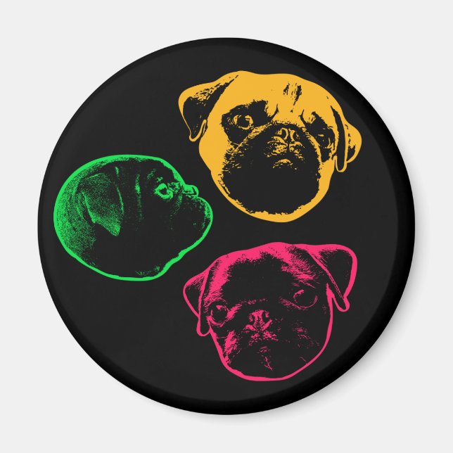 pug magnet (Front)