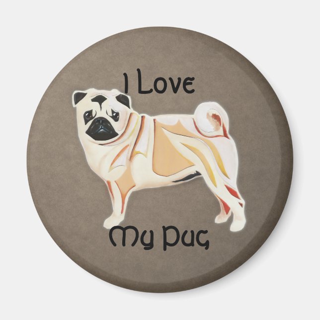 Pug Magnet (Front)