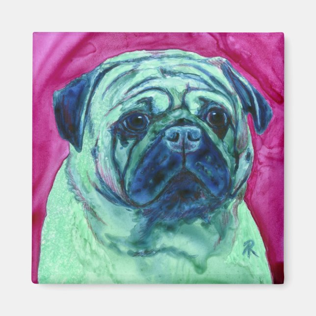 Pug Magnet - "Pugsley" (Front)