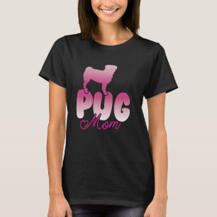 Pug Mama Retro Puggle Dog Mum Lover T-Shirt
