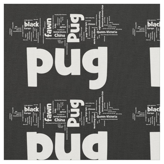 pug mashup.png fabric (Close Up)