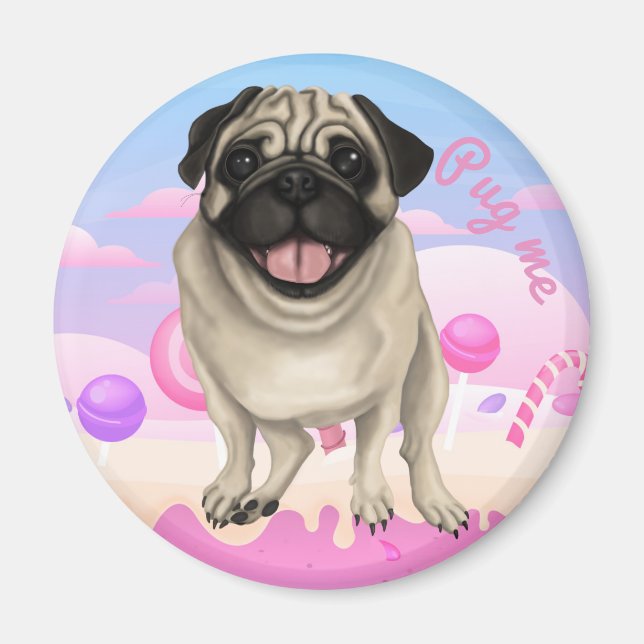 Pug Me Magnet (Front)