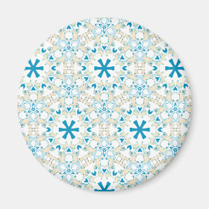 Pug Modern Pattern / Mopsmuster Magnet