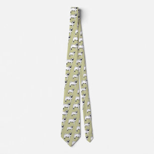 Pug Mops 2 sides printed  Tie
