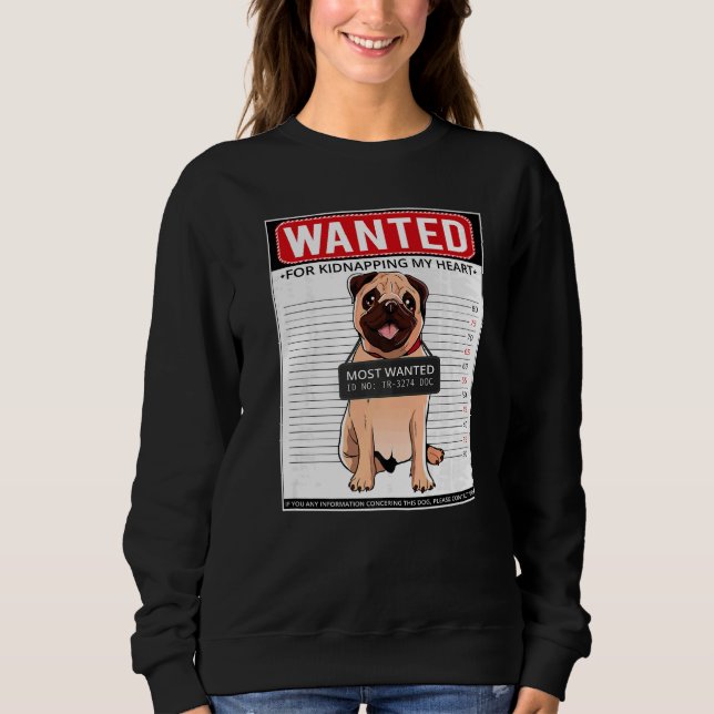Pug Mops Carlin Dog Breed  17 Sweatshirt (Front)