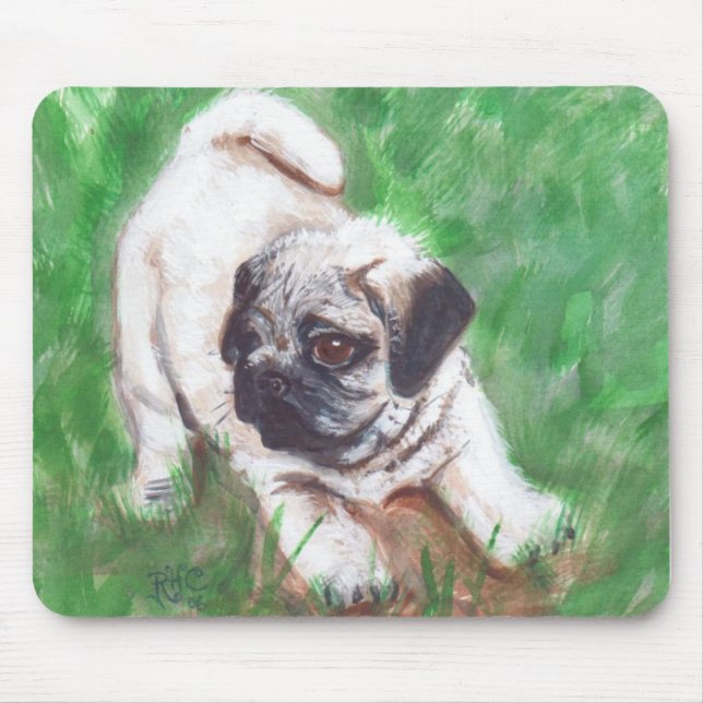 Pug-Mousepad Mouse Pad (Front)