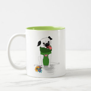 Pug Mug: Pugging Fabulous Two-Tone Coffee Mug