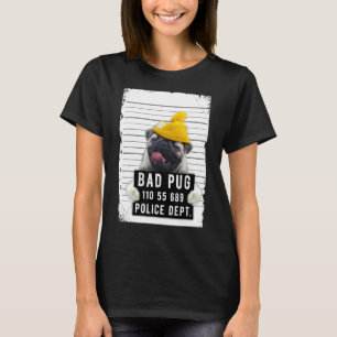 Pug Mug Shot T-Shirt