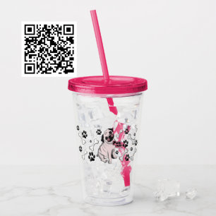 Pug Mum Acrylic Tumbler