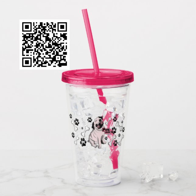 Pug Mum Acrylic Tumbler (Creator Uploaded)