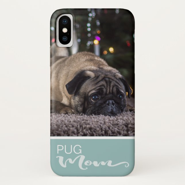 Pug Mum Add Your Dog Photo Case-Mate iPhone Case (Back)