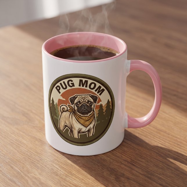 Pug Mum Coffee Mug | Pug Dog Mum Gift (Creator Uploaded)