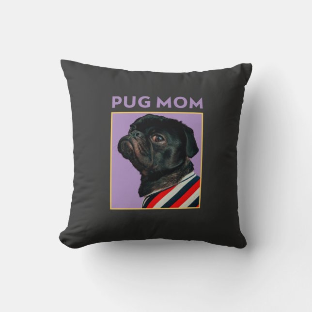 Pug Mum  Cushion (Front)