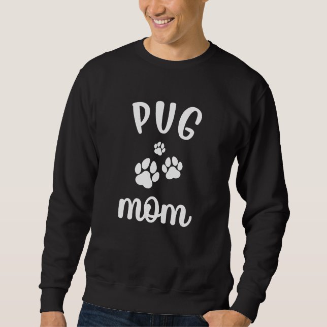 Pug Mum Cute Dog Sweatshirt (Front)