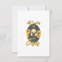 Pug Mum Dad Christian Jesus Dog Lover Pugs Gift
