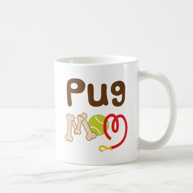 Pug Mum (Dog Breed) Coffee Mug (Right)