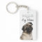 Pug Mum Key Ring
