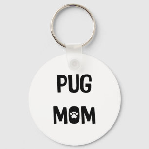 Pug Mum Key Ring