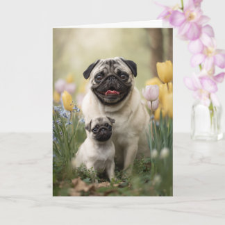 Pug Mum Mother’s Day Love Card