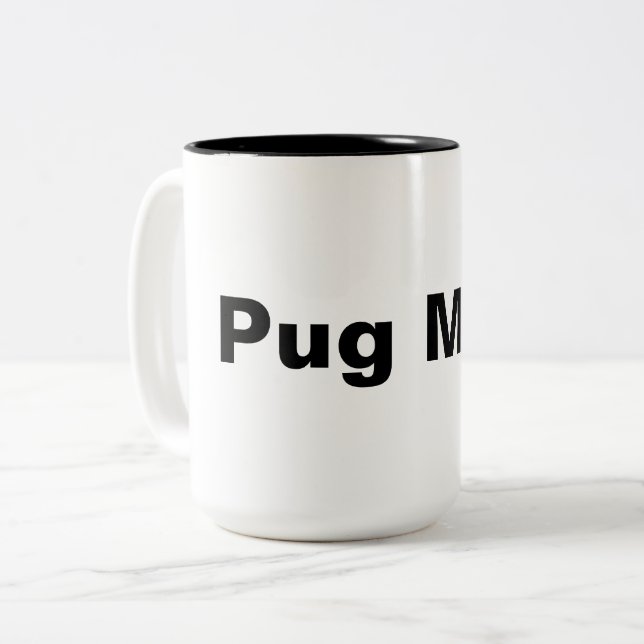 Pug Mum mug (Front Left)