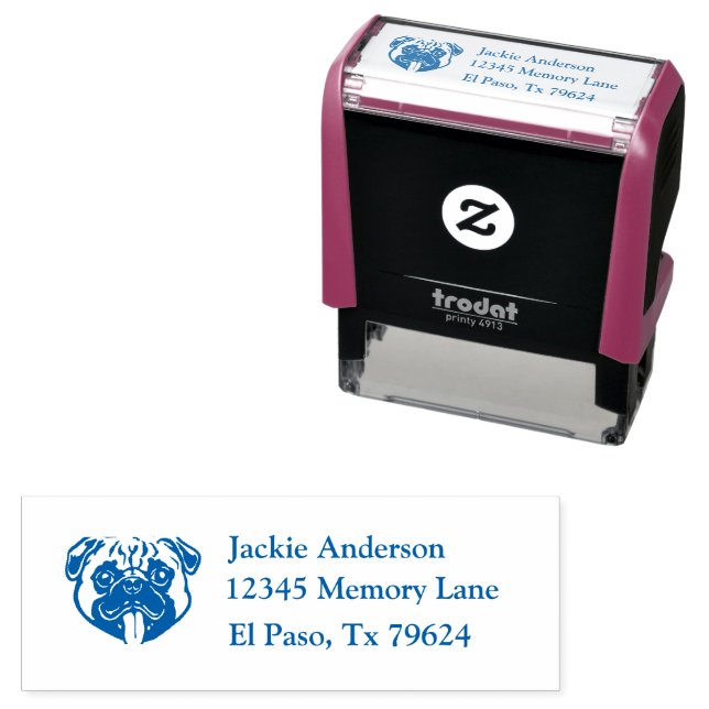 PUG | Name & Return Address  Self-inking Stamp (In Situ)