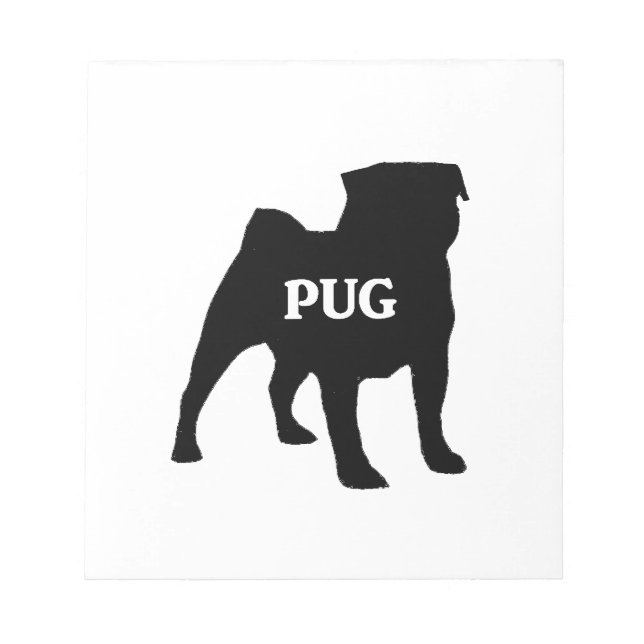 pug name silo notepad (Front)