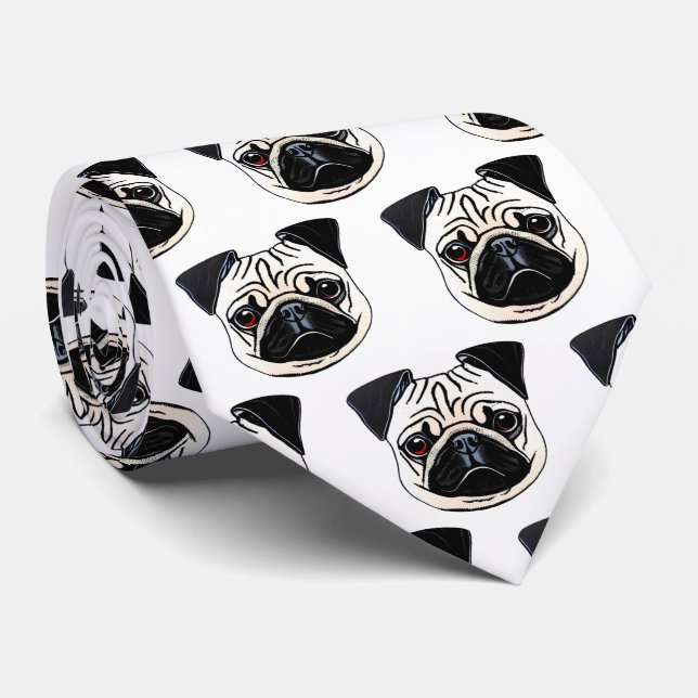 Pug Neck Tie (Rolled)