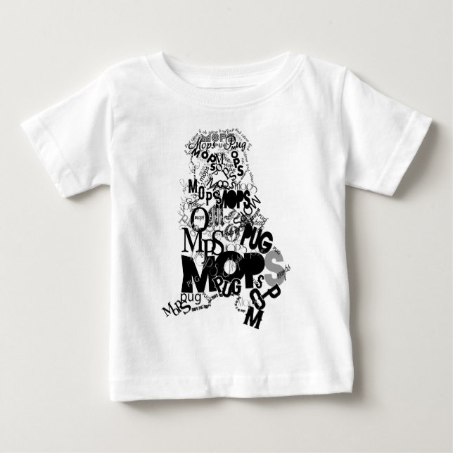 Pug of types baby T-Shirt (Front)
