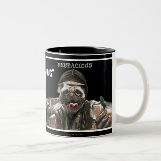 "PUG on a MUG" Dog Mug (Right)