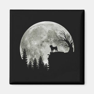 Pug On Mountain Halloween Graphic Tees Gifts Magnet