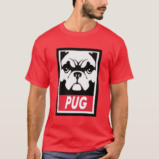 PUG on RED T-Shirt