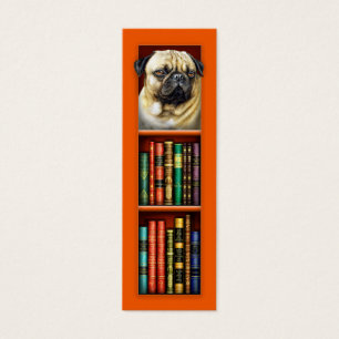 Pug Orange Bookmark