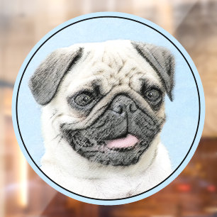 Pug Painting - Cute Original Dog Art