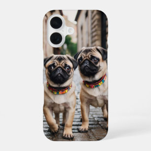 Pug Parade iPhone 16 Case