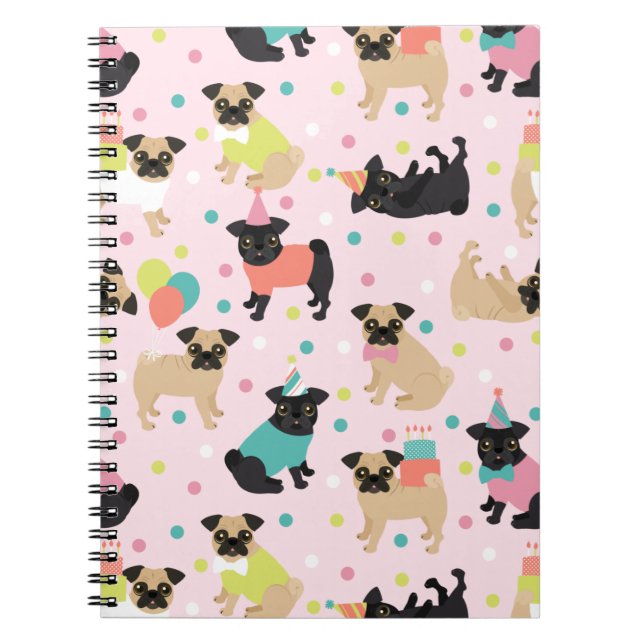 Pug Party Notebook (Front)