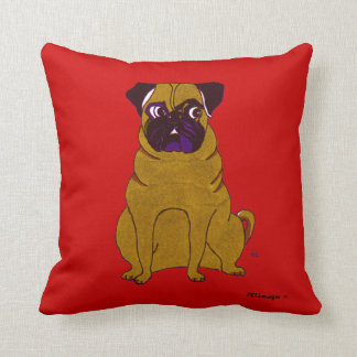 Pug Patrick American MoJo Pillow