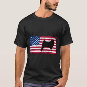 Pug Patriotic American Flag Classic T-Shirt 59
