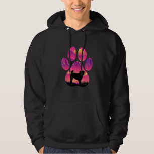 Pug Paw Mom Dad Dog Women Men Hoodie